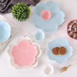 Dinner Plate Cherry Blossom Glaze Ceramic Plate