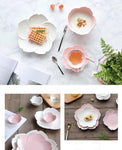 Dinner Plate Cherry Blossom Glaze Ceramic Plate
