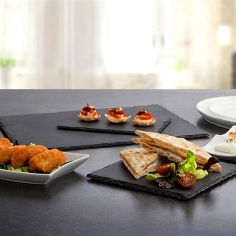 Natural Black Western Slate stone Solid  Dishes