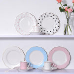 Tableware Gold Edge Irregular Ceramic Plate Floral Shape