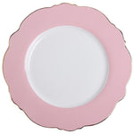 Tableware Gold Edge Irregular Ceramic Plate Floral Shape