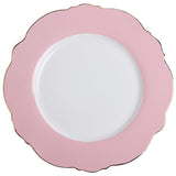 Tableware Gold Edge Irregular Ceramic Plate Floral Shape