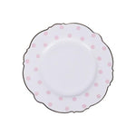 Tableware Gold Edge Irregular Ceramic Plate Floral Shape