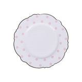 Tableware Gold Edge Irregular Ceramic Plate Floral Shape