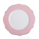 Tableware Gold Edge Irregular Ceramic Plate Floral Shape