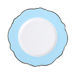 Tableware Gold Edge Irregular Ceramic Plate Floral Shape