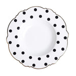 Tableware Gold Edge Irregular Ceramic Plate Floral Shape