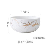 White Black Golden Ceramic Dishes And Plate