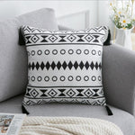 Black White Velvet pillowcase cushion
