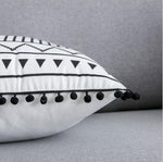 Black White Velvet pillowcase cushion
