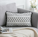 Black White Velvet pillowcase cushion