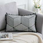 Black White Velvet pillowcase cushion