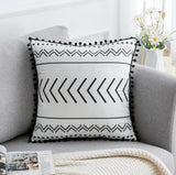 Black White Velvet pillowcase cushion