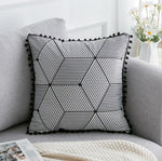 Black White Velvet pillowcase cushion