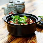 New High temperature resistant open fire  small flat pot ceramic soup pot