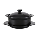 New High temperature resistant open fire  small flat pot ceramic soup pot