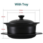 New High temperature resistant open fire  small flat pot ceramic soup pot