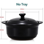 New High temperature resistant open fire  small flat pot ceramic soup pot