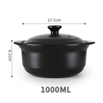 New High temperature resistant open fire  small flat pot ceramic soup pot