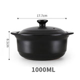 New High temperature resistant open fire  small flat pot ceramic soup pot