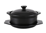 New High temperature resistant open fire  small flat pot ceramic soup pot