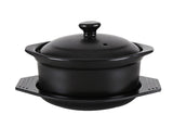 New High temperature resistant open fire  small flat pot ceramic soup pot