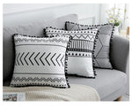 Black White Velvet pillowcase cushion