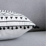 Black White Velvet pillowcase cushion