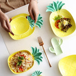 Pineapple Shape Ceramic Plate
