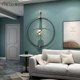 NEW Minimalist Metal Iron Silent Large Wall Clock