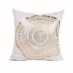 Black Golden Leaves Cushion Bronzing Gold