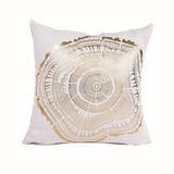 Black Golden Leaves Cushion Bronzing Gold