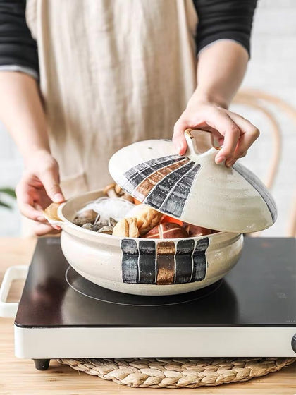 Ceramic Soup Rice Casserole Household Stew Pot