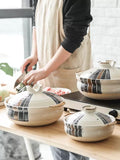 Ceramic Soup Rice Casserole Household Stew Pot