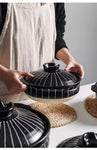 Ceramic Soup Rice Casserole Household Stew Pot