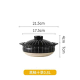 Ceramic Soup Rice Casserole Household Stew Pot