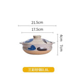 Ceramic Soup Rice Casserole Household Stew Pot