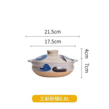 Ceramic Soup Rice Casserole Household Stew Pot