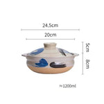 Ceramic Soup Rice Casserole Household Stew Pot