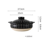 Ceramic Soup Rice Casserole Household Stew Pot