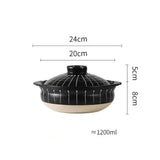 Ceramic Soup Rice Casserole Household Stew Pot