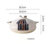 Ceramic Soup Rice Casserole Household Stew Pot