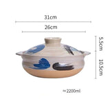 Ceramic Soup Rice Casserole Household Stew Pot