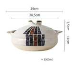 Ceramic Soup Rice Casserole Household Stew Pot