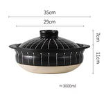 Ceramic Soup Rice Casserole Household Stew Pot