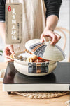 Ceramic Soup Rice Casserole Household Stew Pot