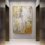 Golden oil painting