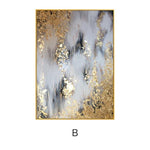 Golden oil painting