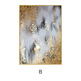 Golden oil painting