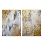 Golden oil painting